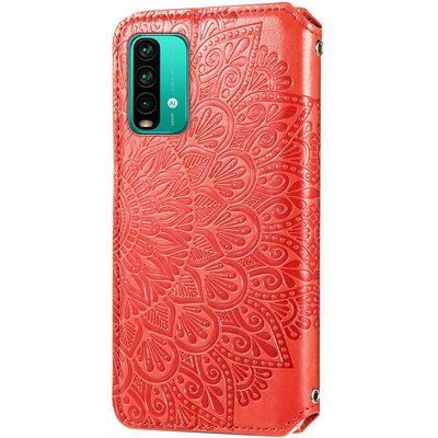 Чехол-книжка ETMA Mandal для Xiaomi Redmi 9T Красный 55825