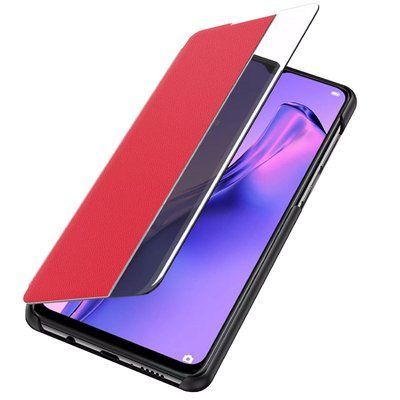 Чехол-книжка Smart View для Samsung Galaxy S21 Ultra Красный / Светлое окошко 53771
