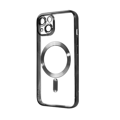 Чохол Xrome MagSafe для Iphone 14 Plus Прозорий / Black 68643