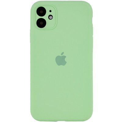 Чохол Silicone Case з захистом камери для Iphone 11 М'ятний / Mint 47444