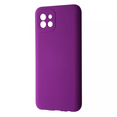 Чохол Silicone WAVE Full для Samsung Galaxy A03 Dark purple 61199