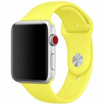 Ремешок Silicone для Apple Watch 42/44/45/49 mm Yellow 37812