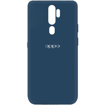 Чехол Silicone Cover My Color A для Oppo A9 2020 / A5 2020 Синий / Navy blue 45984