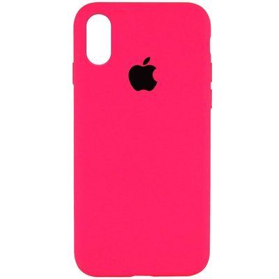 Чехол Silicone Case 360 для Iphone X / XS Розовый / Barbie pink 53222