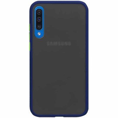 Чохол Soft-touch with Color Buttons для Samsung Galaxy A50/A30s Синій 38057