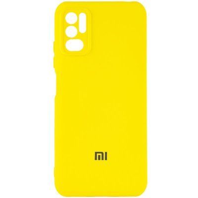 Чохол Silicone Cover Camera для Xiaomi Redmi Note 10 5G / Poco M3 Pro Жовтий / Flash 56921