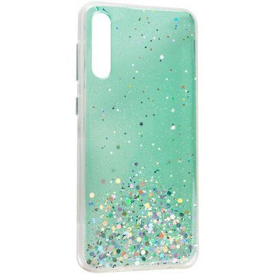 Чохол з блискітками Shine Glitter для Samsung Galaxy A50/A30s Прозорий / М'ятний 54399