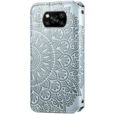 Чехол-книжка ETMA Mandal для Xiaomi Poco X3 NFC / Poco X3 Серый 50060