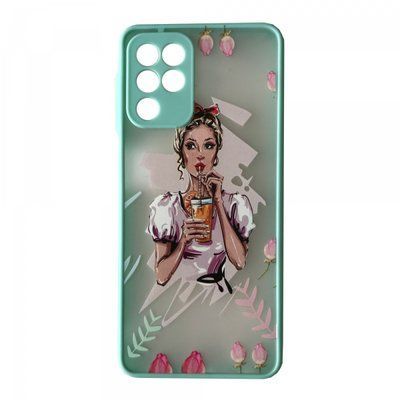 Чехол Gingle Print Case для Samsung Galaxy A22 / M32 / M22 Girl turquoise 57487
