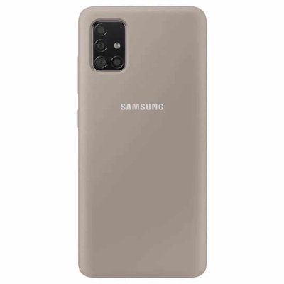 Чехол Silicone Cover для Samsung Galaxy A51 Серый / Grey 39747