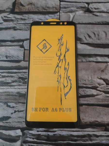 Защитное стекло 6D Full для Samsung Galaxy A6 Plus 2018 A605 Black 35576