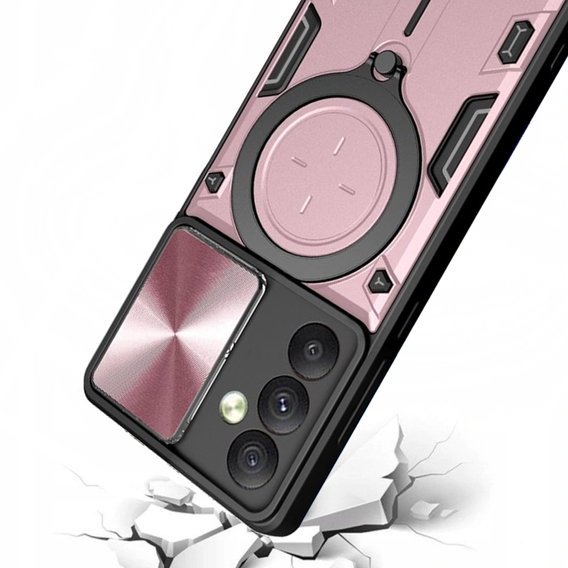 Протиударний чохол Magnetic Stand MagSafe для Samsung Galaxy S24 Ultra Рожевий