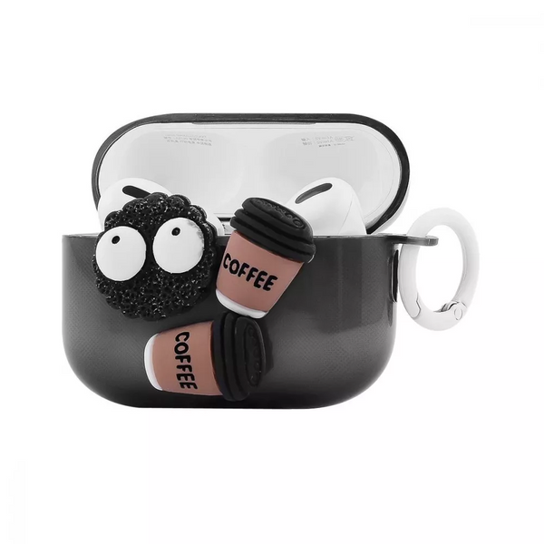 Чохол Pretty Things для Apple Airpods Pro 2 Прозорий/Black 85199