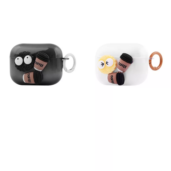 Чохол Pretty Things для Apple Airpods Pro 2 Прозорий/Black 85199