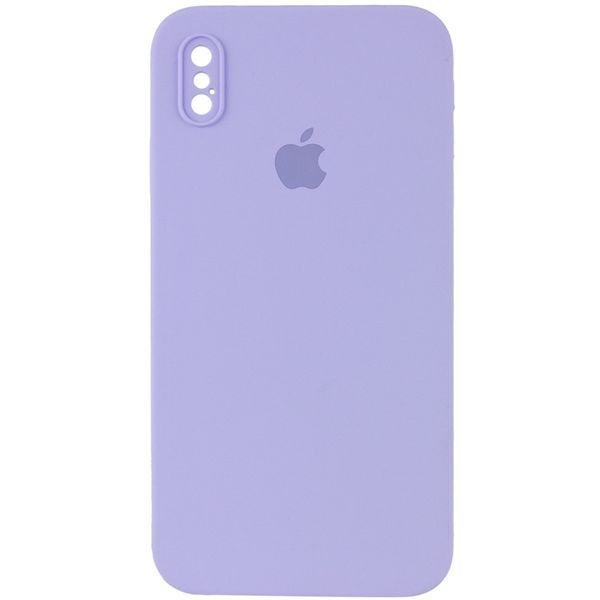 Чехол Silicone Case Square для Iphone X / XS Сиреневый / Dasheen 533340