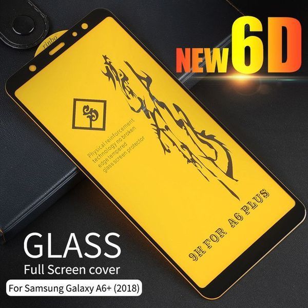 Защитное стекло 6D Full для Samsung Galaxy A6 Plus 2018 A605 Black 35576