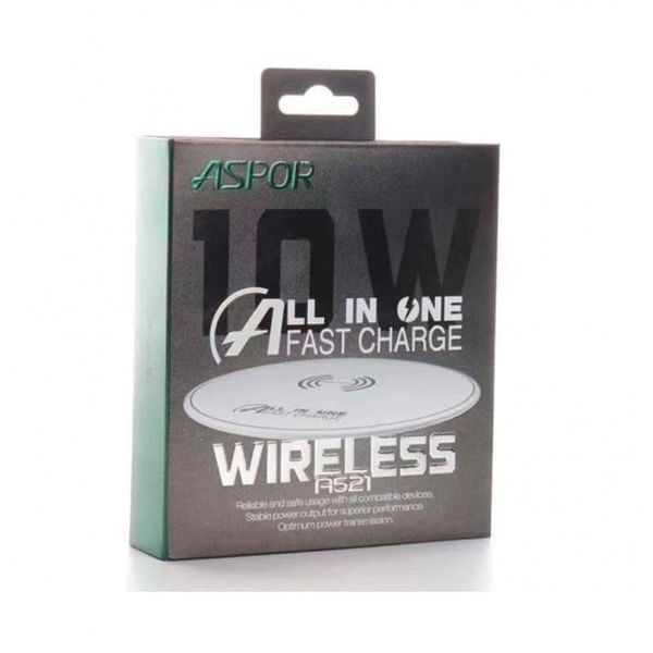 Беспроводное зарядное устройство Aspor A-521 5V/2A White 37700