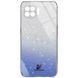 Чехол TPU+Glass с блестками Swarovski для Oppo A73 Синий 59708