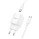 Мережевий зарядний пристрій Hoco C146A 1Type-C+кабель Type-C to Type-C 1m 20W White 87373 4