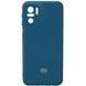 Чехол Silicone Cover Camera для Xiaomi Redmi Note 10 / Note 10s / Poco M5s Синий / Cosmos Blue 54654