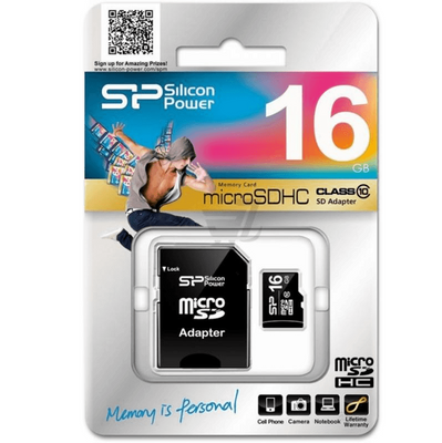 Карта пам'яті SP MicroSD 16GB Class HC 10 Black 42111