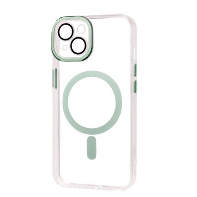 Чохол PHIBR Color MagSafe для Iphone 14 Прозорий / Green 82536