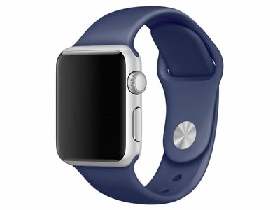 Ремінець Silicone для Apple Watch 42/44/45/49 mm Midnight Blue 37813