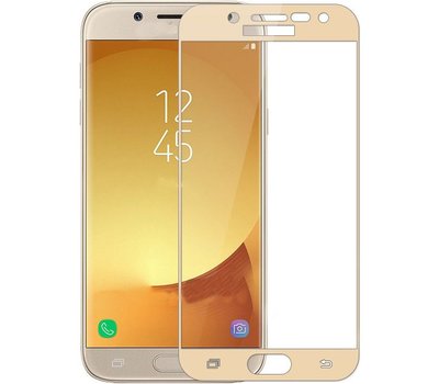 Защитное стекло Full Cover Premium Tempered для Samsung Galaxy J3 2017 J330 Gold 30992