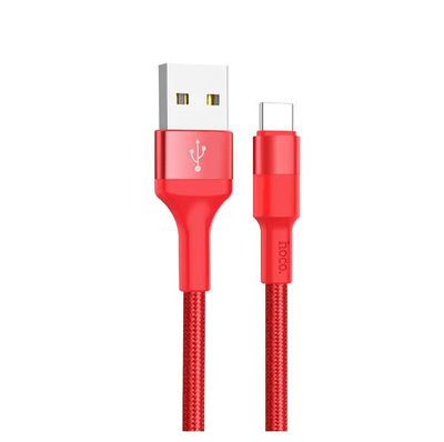 Кабель Hoco X26 Xpress charged USB to Type-C 3A 1м Red 39500