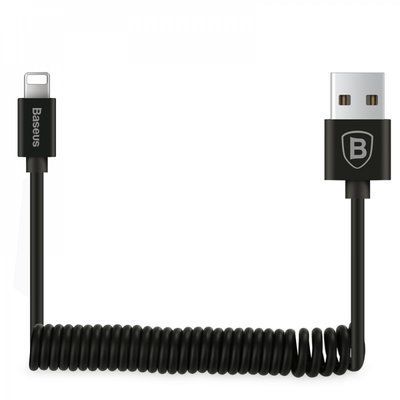 Кабель Baseus Elastic Data USB - Lightning 1.8A 1.6м Black 36538