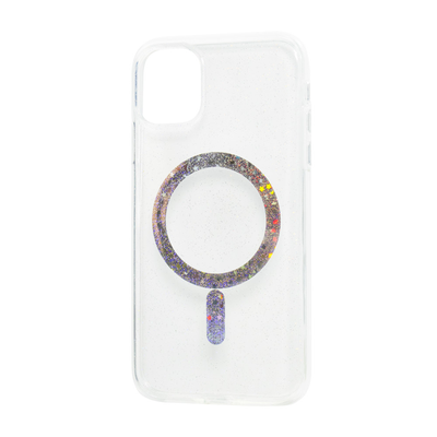 Чохол PHIBR Sand MagSafe і блискітками для Iphone 11 Прозорий 70060