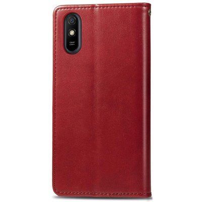 Чехол-книжка ETMA Gelan для Xiaomi Redmi 9A Красный 38744