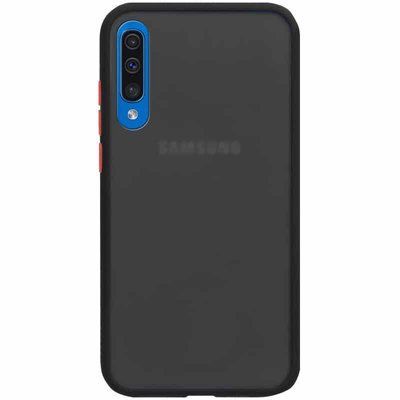 Чохол Soft-touch with Color Buttons для Samsung Galaxy A50/A30s Чорний 38058