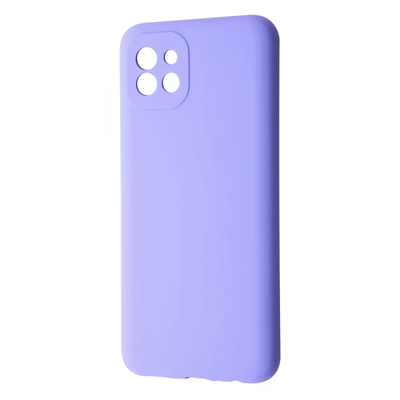 Чехол Silicone WAVE Full для Samsung Galaxy A03 Light purple 61200