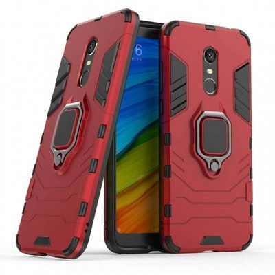 Противоударный чехол Transforme Ring для Xiaomi Redmi 5 Plus Red 32290