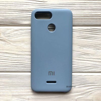 Чехол Silicone Case для Xiaomi Redmi 6 / Redmi 6A Светло-голубой 33588