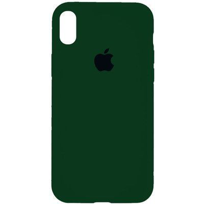 Чехол Silicone Case 360 для Iphone X / XS Зеленый / Forest green 53291