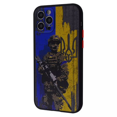 Чехол патриотический WAVE Ukraine Shadow Matte для iPhone 12 Pro Max Courageous 65276