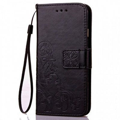 Чехол-книжка Four-leaf Clover для Samsung Galaxy A40 2019 A405 Черный 65176