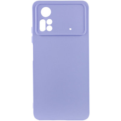 Чехол Silicone Lakshmi A Full Camera для Xiaomi Poco X4 Pro 5G Сиреневый / Dasheen 66485