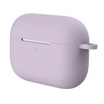 Чехол Silicone Shock-proof с карабином для Apple Airpods 3 Lavender Gray 60065