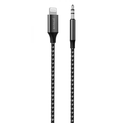 Кабель Proove SoundMesh AUX to Lightning Control 1м Gray 82436