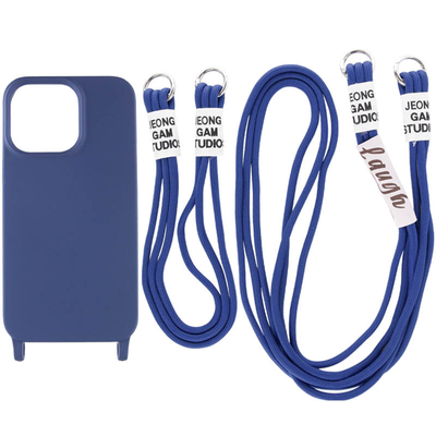 Чехол California со шнурками для Iphone 13 Pro Темно-синий / Midnight blue 69507