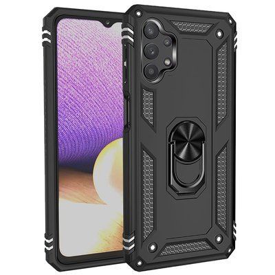 Протиударний чохол Serg Magnet Ring для Samsung Galaxy A72 Чорний 55214