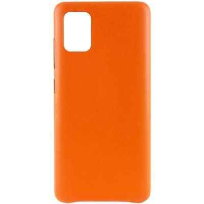 Защитный чехол Leather Case для Samsung Galaxy A51 Оранжевый 48067