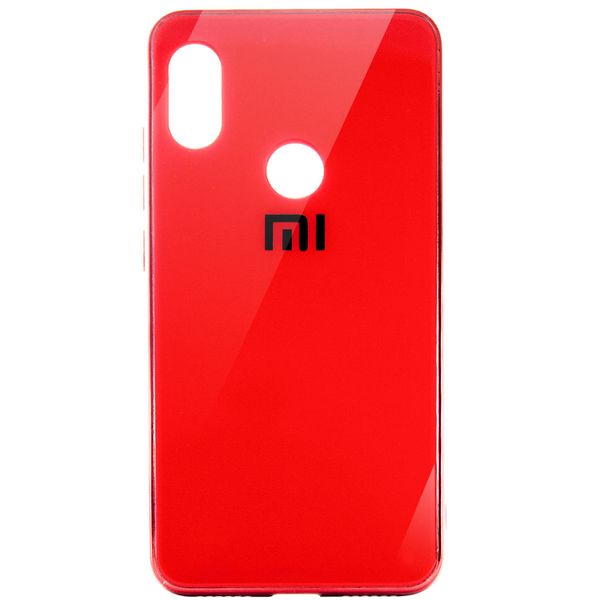 Чехол TPU+Glass Logo для Xiaomi Redmi 7 Красный 34472