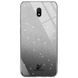 Чехол TPU+Glass с блестками Swarovski для Xiaomi Redmi 8A Черный 43429