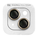 Захисне скло Metal Classic на камеру для IPhone 15 / 15 Plus Золотий / Gold 81279
