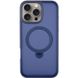 Чохол Metal Buttons MagSafe Colorful HQ Ring для Iphone 16 Pro Dark Blue