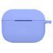 Чохол Silicone New з карабіном для Apple Airpods Pro Бузковий / Dasheen 60844